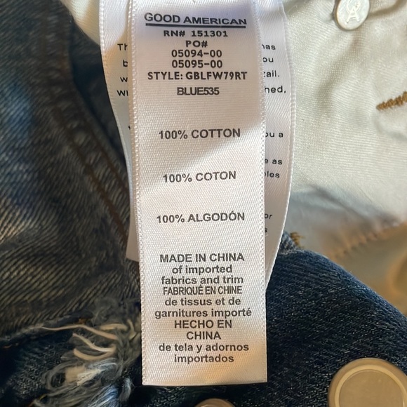 NWT Good American Good Boy Jeans - Picture 4 of 8